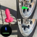 4pcs Funny Bicycle Valve Caps Car Tire Valve Caps Luminous Covers MTB Mountain Bike Tire Valve Protector Cycling Accessories|Val