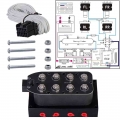 Universal Pneumatic Shock Absorber 1/4" 4-corner Solenoid Valve Unit , Air Ride Suspension Manifold Solenoid Valve (0-300ps