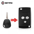 KEYYOU 3 Buttons Modify Flip Folding Remote Car Key Replacement Case FOB Shell For LADA Priora Niva Vaz Granta Samara 2108 Xray|