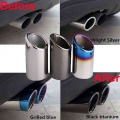 1/2pcs Auto Car Exhaust Muffler Tip Pipes Covers Fit For Vw Tiguan Passat B7 Cc Audi A3 8p A4 B8 Q5 A1 2009-2015 Car Accessories