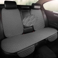 Car Seat Cover Front Rear Flax Seat Backrest Protect Cushion Auto Interior Accessories Seat Protector Pad For Sedan Suv Truck -