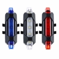 Portable LED Bicycle Lights Hot Selling USB Rechargeable Bike Bicycle Tail Rear Safety Warning Light Taillight Lamp Super Bright