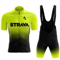 2022 STRAVA Cycling Jersey Set Summer Cycling Clothing MTB Bike Clothes Uniform Maillot Ropa Ciclismo Man Cycling Bicycle Suit|C