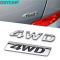 Dsycar 1pcs 3d Metal 4wd Car Side Fender Rear Trunk Emblem Badge Sticker Decals For Hyundai Ix25 Ix35 Tucson Car Styling