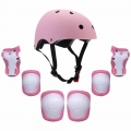 Lixada 7Pcs/Set Kids Children Roller Skating Skateboard Cycling Bike Bicycle Helmet Knee Wrist Guard Elbow Pad Set Boys Girls|Bi