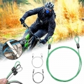 1PC Bicycle LockUniversal Mini Security Braided Steel Cable Luggage Lock Wire Garage Door Lock Handle Cable Latch Steel Rope|Bic