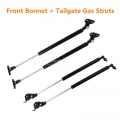 2pairs Car Front Bonnet Gas Struts + Tailgate Gas Struts Lift Support Bar Steel For Toyota Land Cruiser 80 Series 1990-1997 - St