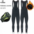 YKYWBIKE Cycling Bib Trousers Winter Thermal Mountain Bike Long Pants Breathable Bicycle Tights 3D Gel Pad Shorts Keep Warm|Cycl