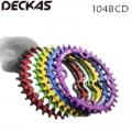 Deckas 104bcd Round Narrow Wide Chainring Mtb Mountain Bike Bicycle 104bcd 32t 34t 36t 38t Crankset Tooth Plate Parts 104 Bcd -