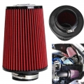 K&N 76MM 3 Inch Air Filter Flow Intake Pipe Power Airfilter Inlet Filter Modified Air Filter Tall Round Tapered Intake Filte