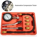 Compression Tester Kit 0 300 PSI Petrol Gas Engine Cylinder Pressure Gauge Automotive Tool for Motorcycle Car Truck|Instrument T