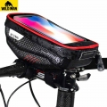 WILD MAN Road Bicycle Bag Rainproof 5.8/6.0 Inch Phone Case Touch Screen MTB Bag Top Front Tube Bag Cycling Bike Accessories