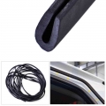 beler New Black Rubber 1/4" X 1/8" Universal Black Soft Flexible Weatherstrip U Channel Seal Rubber Edge 20ft 6m Car S