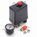 1/4'' Bsp 4 Port 12 Bar Single-phase Air Compressor Pressure 0-175 Psi Switch Control Valve Safety Valve Pressure Sensor