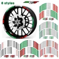 Hot sell Motorcycle 17inch Wheel Sticker Decal Reflective Rim Bike Suitable For APRILIA RS125|Decals & Stickers| - Officem