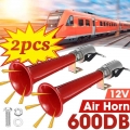 1/2pcs Universal 180DB Loud Car Air Horn balloon 12V/24V 180 Hertz Single Trumpet Compressor horn for Trucks Cars Automobiles|Mu