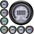 52MM Car Digital Gauge LCD Display Oil Pressure Voltmeter Water Temp Meter With Sensor Air Fuel Ratio Tachometer Boost Meter|Boo