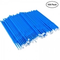 100pcs 2.5mm Disposable Micro Applicator For Automotive Paint Chip Repair Car Gap Cleaning Blue - Sponges, Cloths & Brushes