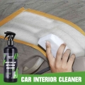 300ML S21 Car Interior Cleaning Interior Parts Dashboard Liquid Leather Finish Steering Wheel for Home Sofa Spray Foam Cleaner|L