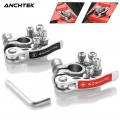 Anchtek 2 Pcs Car Battery Terminal Wire Cable Clamp Quick Terminal Disconnect Shut Off Connectors Car Auto Accessories 12V 24V|