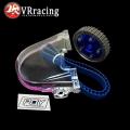 VR HNBR Racing Timing Belt + Aluminum Cam Gear + PQY Cam Cover FOR 96 00 Civic D16Z D16Y VR TB1002B+6542B+6337|Belts, Pulleys,