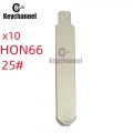 10 Pcs/Lot Replacement Metal Flip Blade #25 Lishi HON66 KD Key Blade For Honda Civic Accord CR V XR V City HRV Venzel Jade|Car