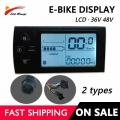 E Bike Computer Electric Bicycle LCD Display for 24V 36V 48V Electric Bike Manual Control Panel Bicycle Speedometer