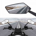 Black E Bike Rearview Mirrors Adjustable Cafe Racer Rear View Mirrors Side Mirrors Universal ABS Rear View Mirror Scooter|Side M