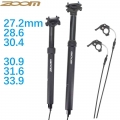 Zoom Mtb Dropper Seatpost Height Adjustable Internal Routing 100mm Travel Bike Dropper Seat Post 27.2 28.6 30.9 31.6 33.9 - Bicy