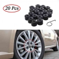 20pcs Decorative Tyre Wheel Nut Bolt Head Cover Cap Wheel Nut Auto Hub Screw Cover Protection Dust Proof Protector