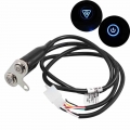 12V Handlebar Control LED ON OFF Switch Warning Flasher Signal Auxiliary Adjustable Manual Button For Scooter Moto Universal|Mot