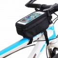 Bicycle Bag Cycling Accessories Waterproof Touch Screen MTB Frame Front Tube Storage Mountain Road Bike Bag for 5.0 inch Phone|B