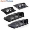 2 Inch 52mm Racing Dash Board Dual Triple Gauge Pod Black Carbon Fiber Color Gauge Pod Mount Holder - Gauge Trim - ebikpro.