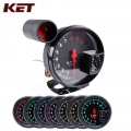 KET 5 Inch Car RPM 11000K Tachometer Gauge digital 7Color Backlight LED Shift Light rpm meter for 1 10 cylinder engine vehicles