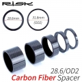 Risk Mtb Road Bike Bicycle Headset Stem Carbon Fiber Washer 1-1/8" 28.6mm 1-1/4" 31.8mm Od2 Stem Front Fork Adjustment