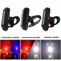 Bicycle Front Rear Light Waterproof LED Bike Tail Lamp Flashlight Lamp USB Rechargeable Safety Warning Lamp Cycling Taillight|Bi