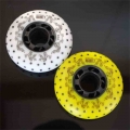 52 104 208 fire stone Skating wheel for inline skates shoes white yellow inline roller skates wheels [72mm 76mm 80mm]|Flashing R