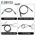 JULET Waterproof Cable Extension Cale Motor Light Ebrake Throttle Display 1T4 1T5 2 3 4 5 Pin Ebike Conversion Cable|Electric Bi