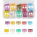 50PCS 3/5/7.5/10/15/20/25/30/35/40A AMP Standard ATO ATC Auto Car Mid sized Blade Fuse Assortment Kit Using For Car|Fuses| - O