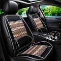 2pcs Universal Summer Breathable Ventilation Waist Massage Pad Car Seat Cushion Cooling Mat Steel Bamboo Car Accessories - Autom