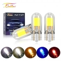 2pcs Newest T10 Led Bulb W5w Sapphire Cob Drive-free Led Wedge Bulb Dome Reading Lamp Bulb Super Bright 12v Car Bulb 6000k - Sig