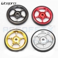 1 Pair Litepro Easywheel 22g Ultra light for Brompton folding bike Aluminum CNC Shelf rear Rack Easy wheel|Bicycle Rack| - Of