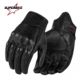 Motorcycle Gloves Leather Touch Men Genuine Goatskin Sports Cycling Glove Motorbike Racing Guantes De Moto Luvas De Motocicleta