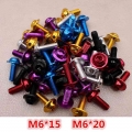 metal colorful motorbike decoration for honda suzuki yamaha KTM nut fixed accessories moto decal screws M5 M6 motorcycle screw|N