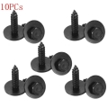 10PCs Universal Self Tapping Screw & Washers 4.8 x 19 mm Black 8mm Hex Head For BMW|washer screw|screwscrew shaft - Officem