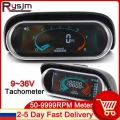 HD LCD Digital 12v 24v Excavator Car Truck Tachometer for Boat Motor Rpm Meter for Diesel Moto 50 9999RPM Auto Gauge Tacometro|T