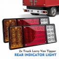 1pair Trailer Light LED Stop Rear Tail Brake Reverse Lights Turn Indiactor Truck Caravan led verlichting 12V 36LED Reverse Lamps