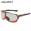 Aielbro New Cycling Men's Glasses Photochromic Cycling Sunglasses Polarized Cycling Eyewear Uv400 Sunglasses Women - Cycling