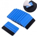 1pcs 10x7cm Auto Styling Vinyl Carbon Fiber Window Ice Remover Cleaning Wash Car Scraper With Felt Squeegee Tool Film Wrapping -