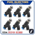 6pcs/lot Car Fuel Injector Nozzle 35310 3C000 FOR HYUNDAI SANTA FE SONATA XG350 KIA AMANTI OPTIMA SEDONA SORENTO 353103C000|Fue